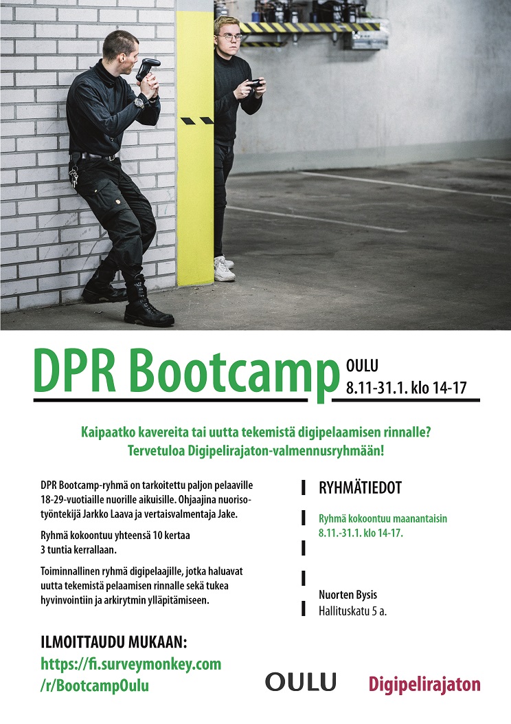 DPR Bootcamp mainos.